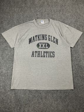 Vintage 80s Russell Athletic Watkins Glen Ney York T Shirt Medium Tee USA